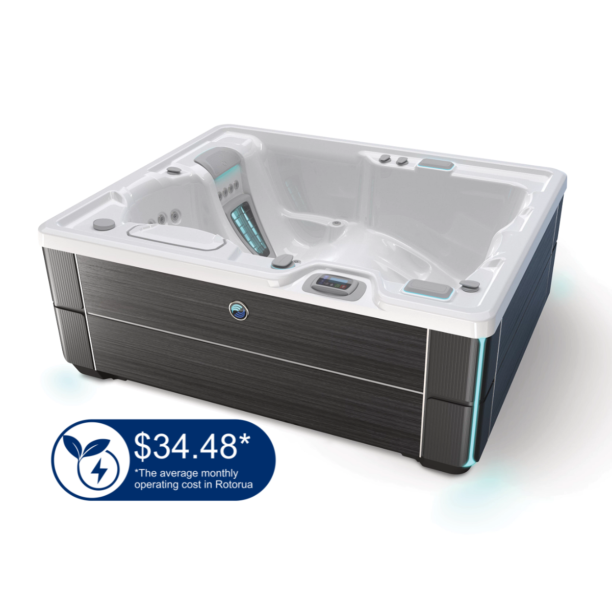 HotSpring Highlife Jetsetter | 2.13m x 1.65m x 0.74m | Seats 3 - The Spa Shop