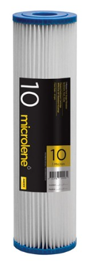 10" Standard, 20micron Pleated Sediment Cartridge - The Spa Shop