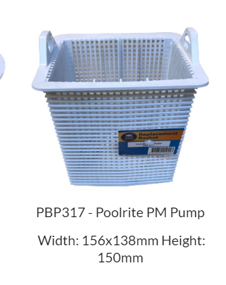 Basket Pump Poolrite SQI/Quietline PM - The Spa Shop