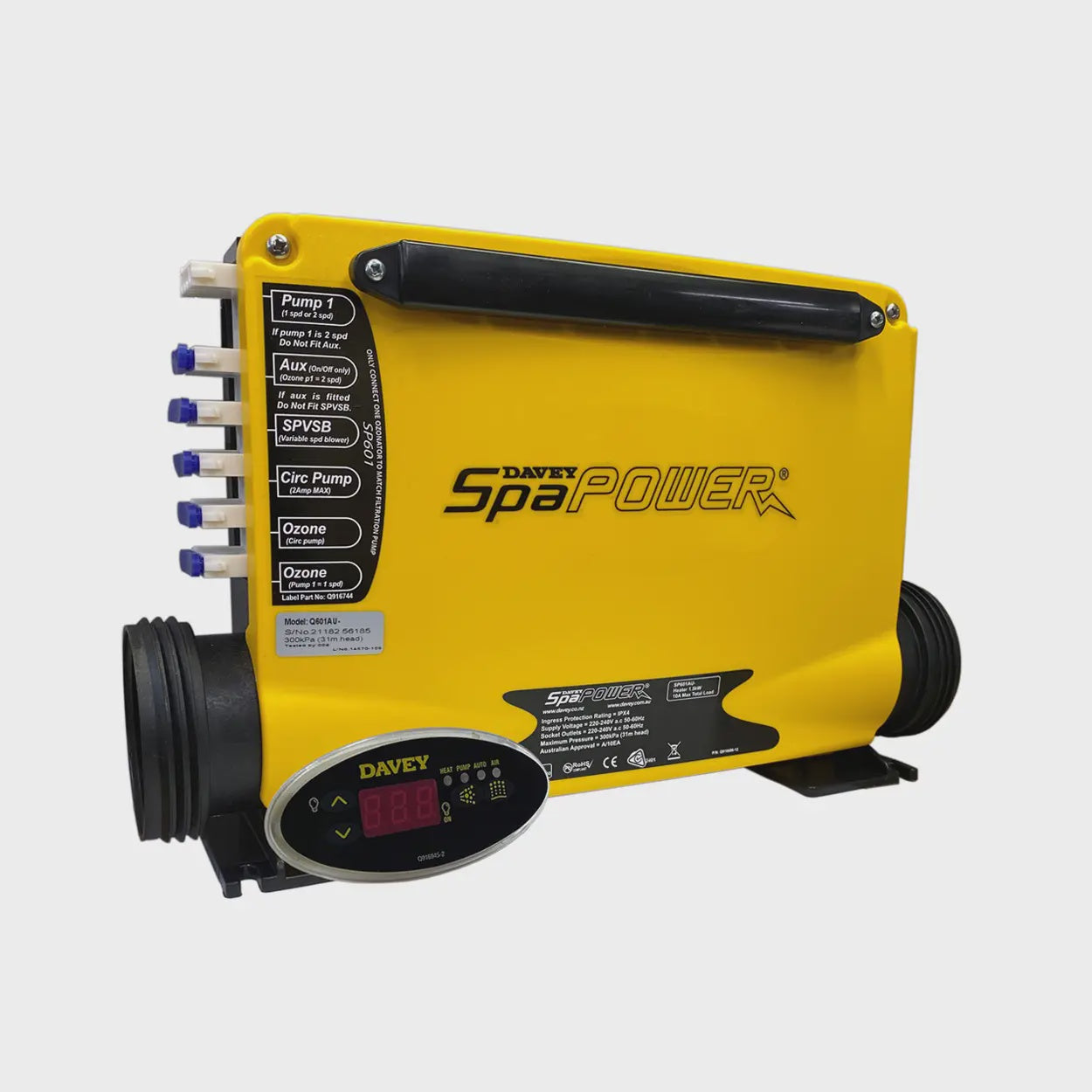 Davey Spa-Quip601 Controller and Oval Touchpad - The Spa Shop