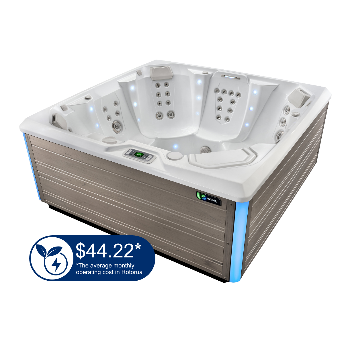 HotSpring Limelight Flash® | 2.13m x 2.13m x 0.91m h | Seats 7 - The Spa Shop