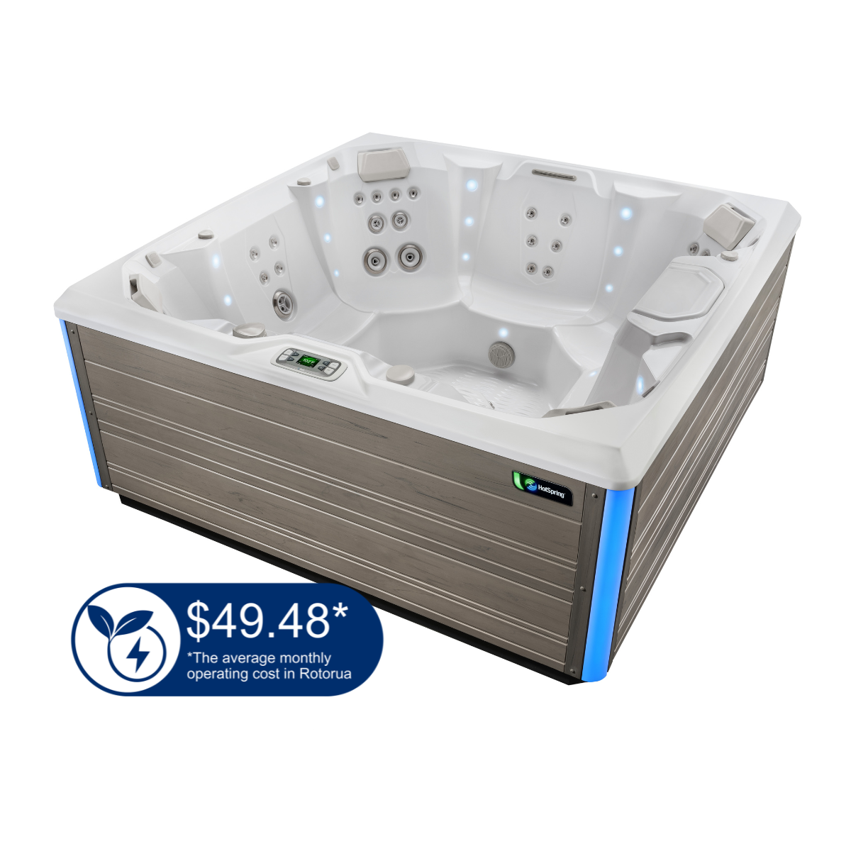 HotSpring Limelight Pulse® | 2.26m x 2.26m x 0.97m h | Seats 7 - The Spa Shop