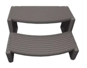 Life Spa Pool Steps Charcoal Grey - The Spa Shop