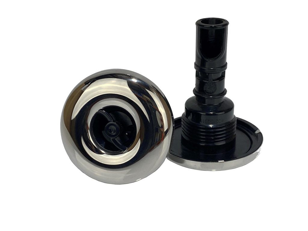 Rising Dragon 2" Spinning Jet Stainless Steel and Black