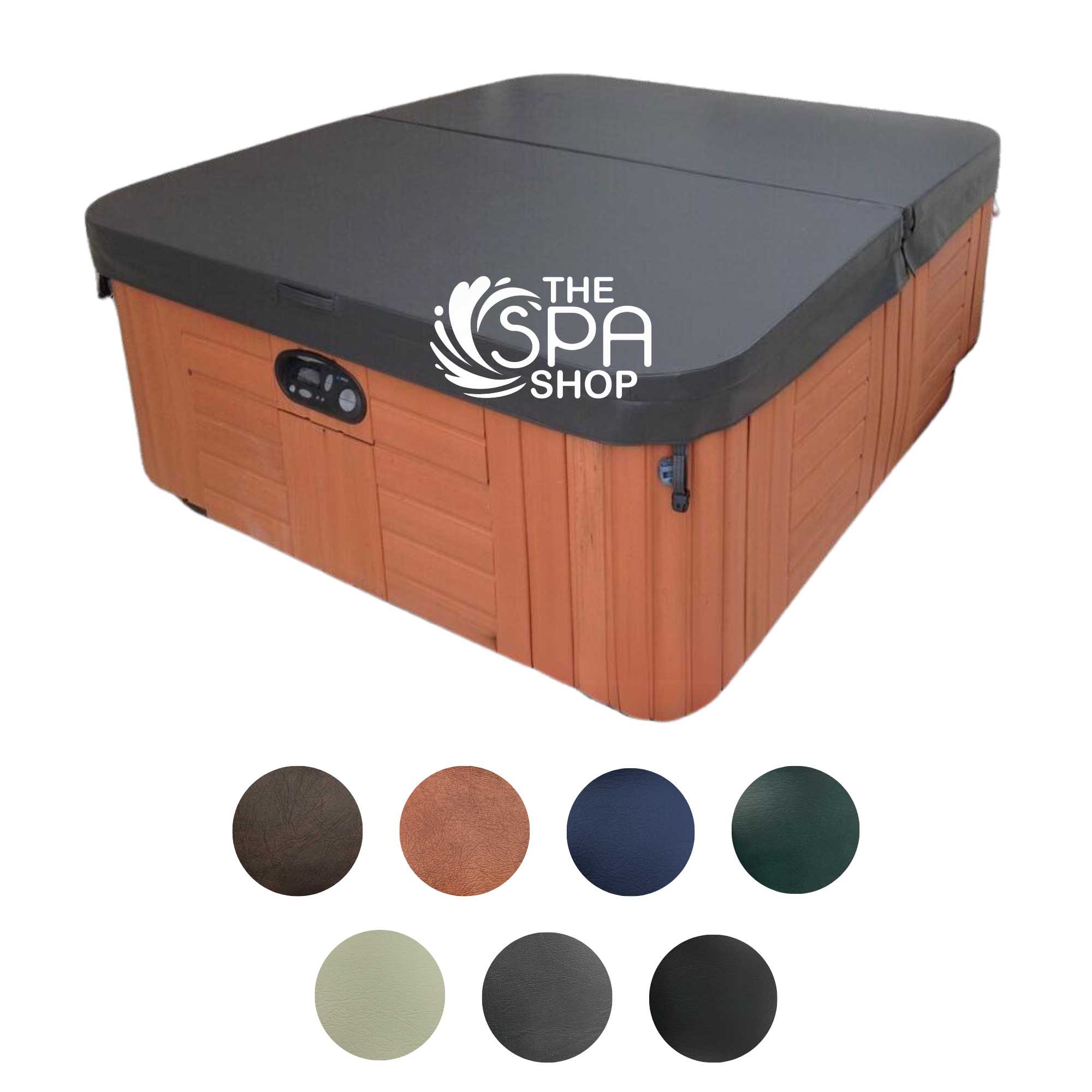 Spa Cover for 1290 x 1900 Spa (Radius 100mm, Skirt 100mm) - The Spa Shop