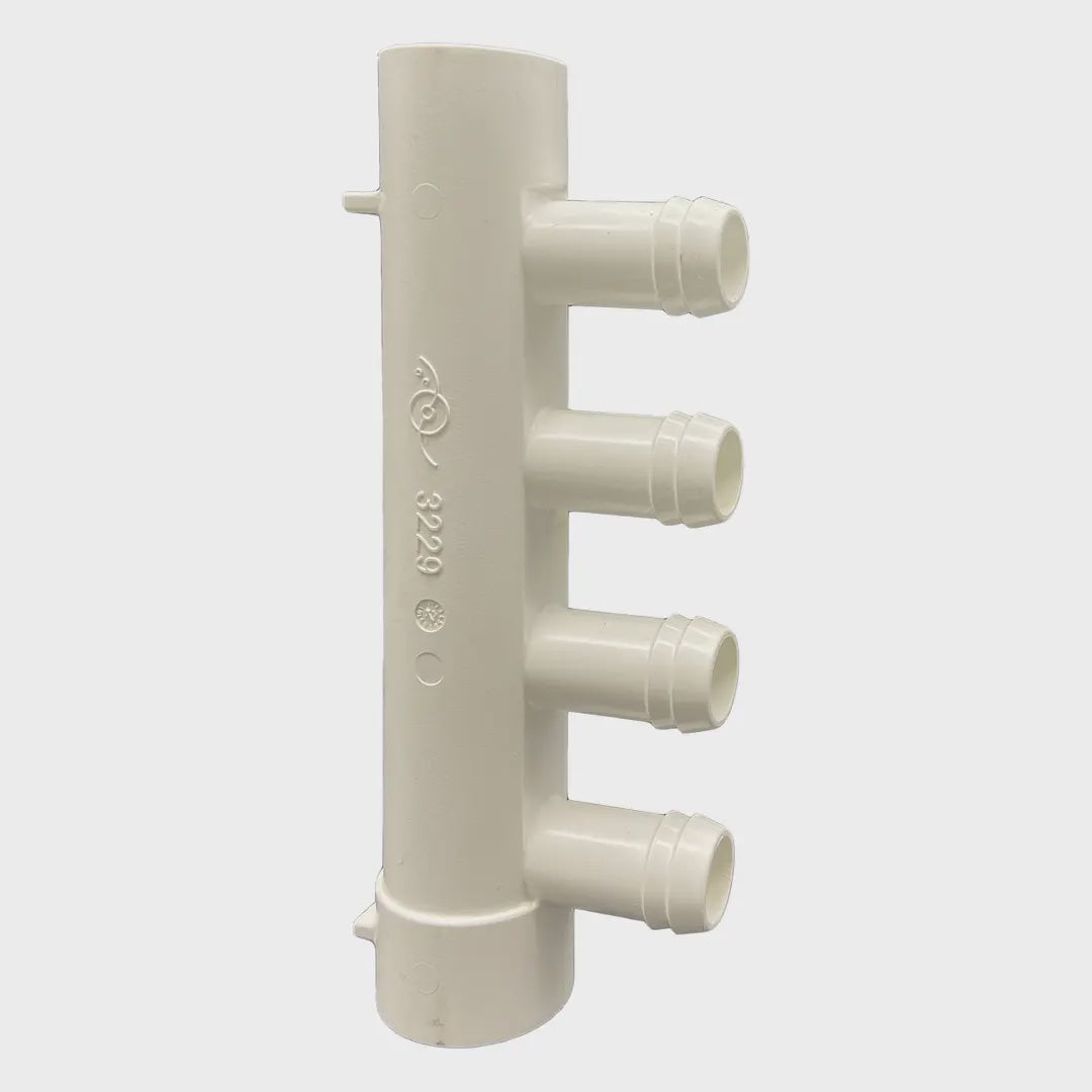 Water Manifold 25 mm – 2 X 19 mm port - The Spa Shop