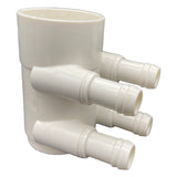 Water Manifold 50 mm Slip-Plugged – 4 X 19 mm port - The Spa Shop