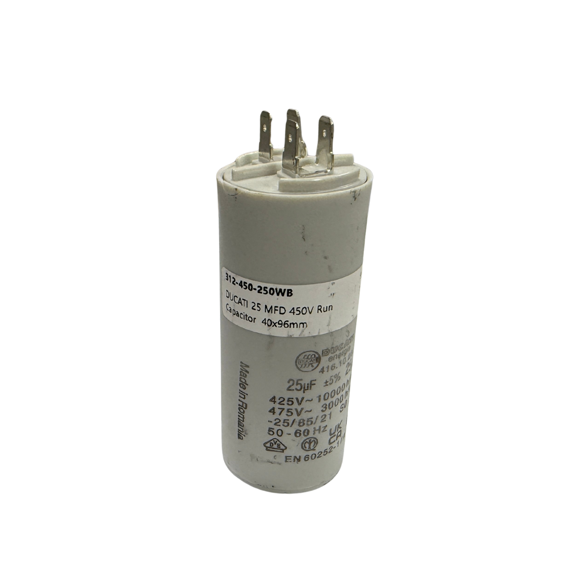 DUCATI 25UF Capacitor, Quick Connect - The Spa Shop