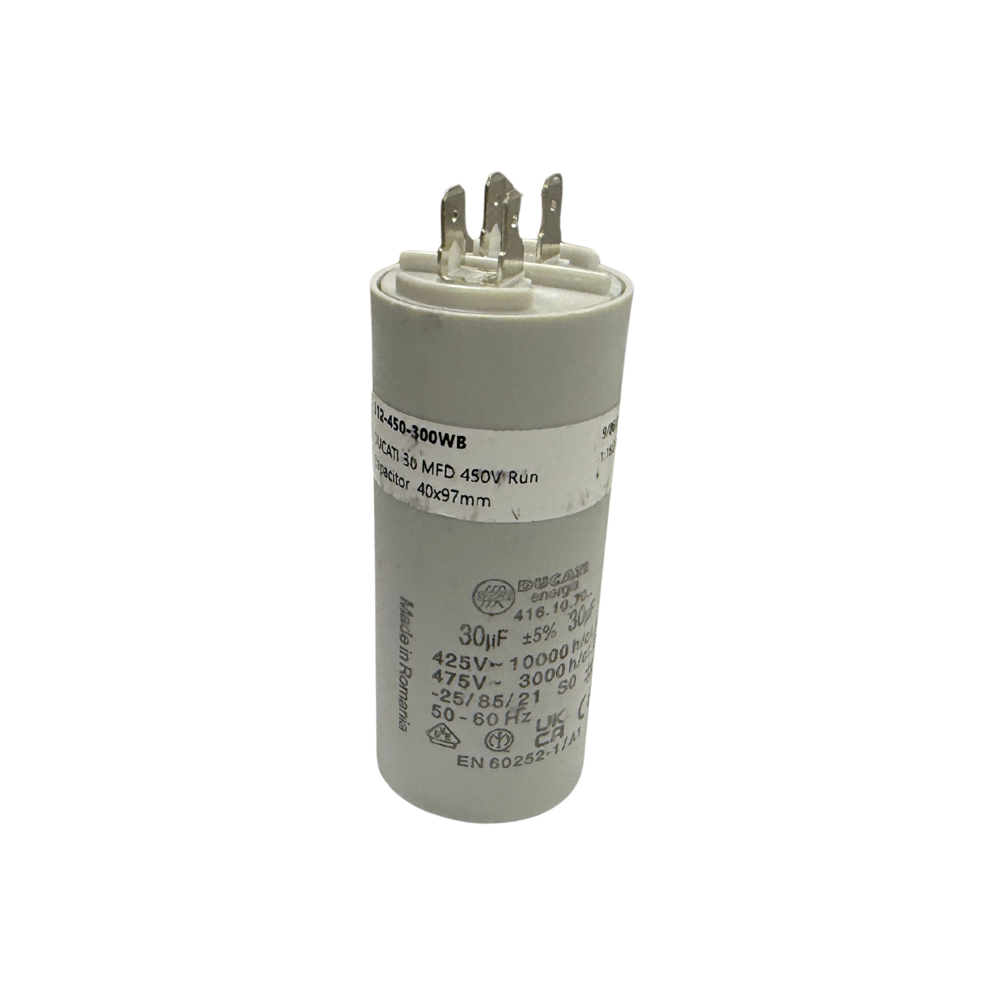 DUCATI 30UF Capacitor, Quick Connect - The Spa Shop