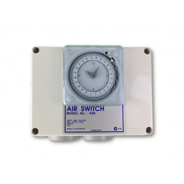 Air Switch Box Double Outlet 10Amp With Time Clock General