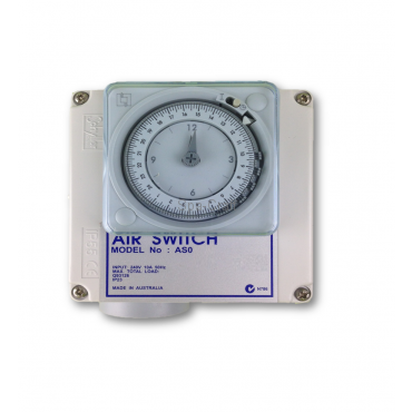 Air Switch Box Single Outlet 10Amp With Time Clock General