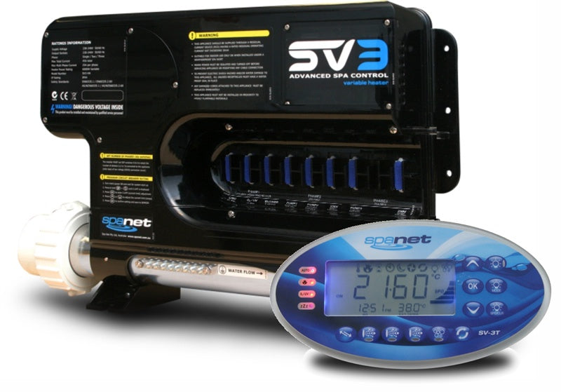 Spanet SV3 Controller & SV43T Touch Screen Touchpad - The Spa Shop