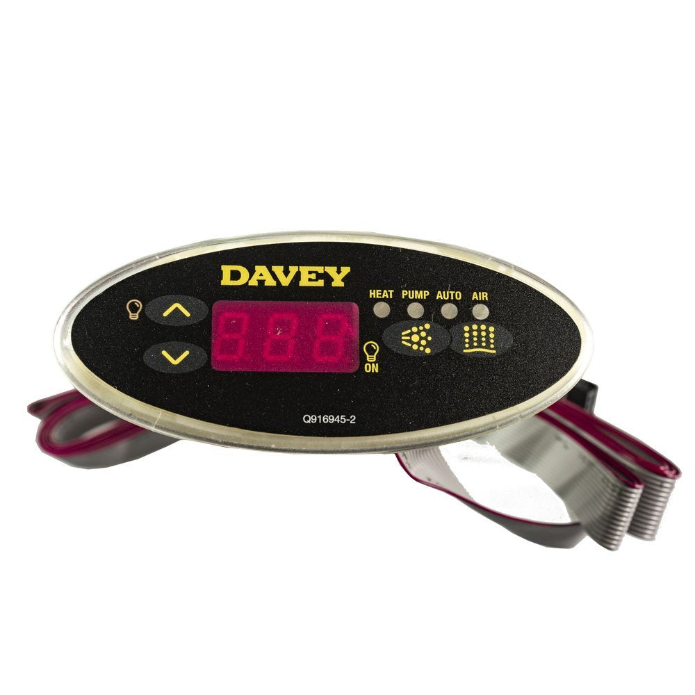 Davey Spa-Quip SP600/601 Oval Touch Pad and Overlay - The Spa Shop