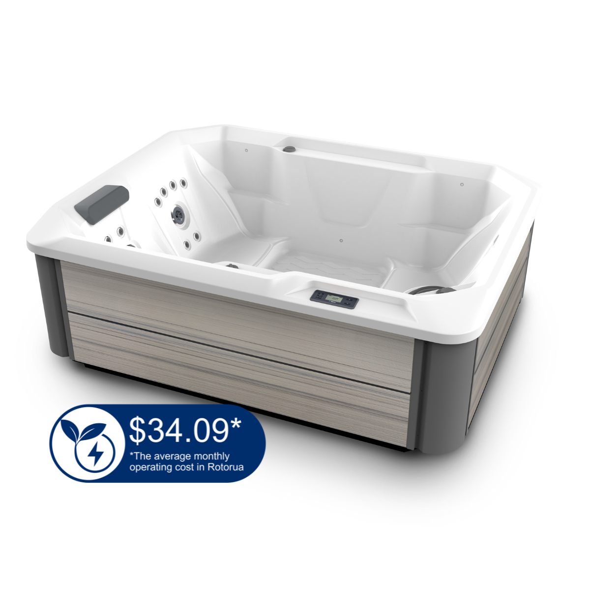 HotSpot Stride® | 2.13m x 1.65m x 0.74m h | Seats 3 - The Spa Shop