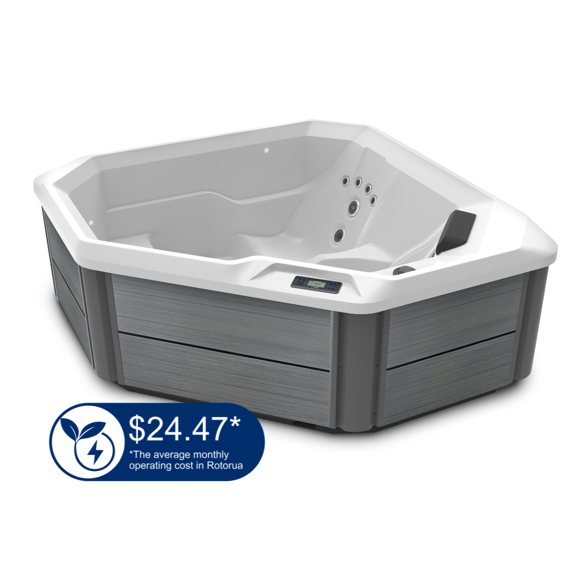 HotSpot TX | 1.83m x 1.83m x 0.74m h | Seats 2 - The Spa Shop