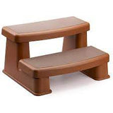 Spa Pool Steps Polymer Teak (Kitset) - The Spa Shop