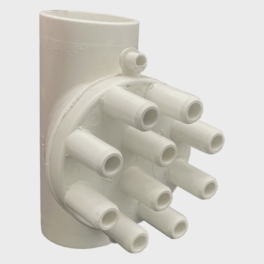 Manifold – Air – Decapod 10 Port/10mm 25mm x 25mm - The Spa Shop