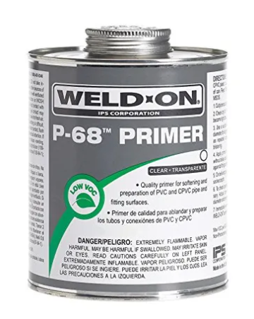 PVC Primer WeldOn P68 473ml - Clear - The Spa Shop