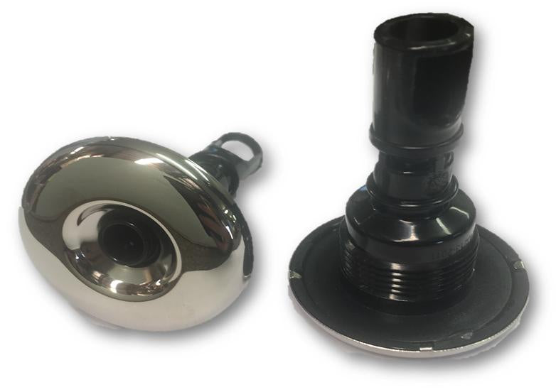 2 Directional Jet Stainless Steel And Black Jets & Plastic Fittings