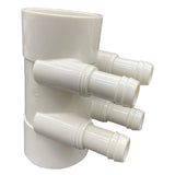 Water Manifold 50 mm Slip/Slip – 4 X 19mm port - The Spa Shop