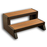 Hot Spring Spa Pool Steps NXT Teak - The Spa Shop