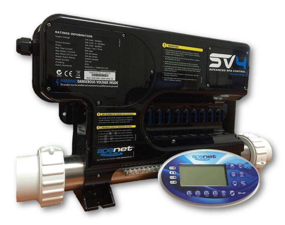 Spanet SV4 Controller & SV43T Touch Screen Touchpad - The Spa Shop