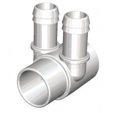 Water Manifold - 2 Port 25mm X 19mm (side X side) - The Spa Shop